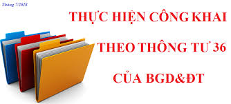 Công khai kế hoạch vận động Tài trợ theo Thông Tư 36 của Bộ Giáo dục và Đào tạo